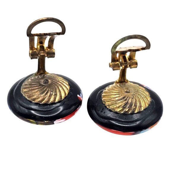 Vintage Venetian Murano Millefiori Glass Bead Necklace & Clip-On Earrings Set - Picture 10 of 16